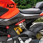 QJMOTOR Super921 SRK921 RR 오토바이 액세서리 머플러 지지대 배기 파이프 행거 브래킷 스포츠 홀더 : daisys3