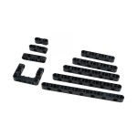 10PCS 기술 2391 73507 71710 스티어링 빔 리프트암 수직 구멍 두꺼운 빌딩 블록 부품 1x4 브릭 액세서리 : 3globalmarket