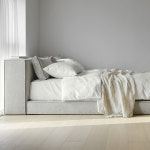 스테이모어 룬드컴팩트 하이엔드패브릭 저상형침대프레임 신혼 SS(슈퍼싱글), 앤틱화이트 : 스테이모어