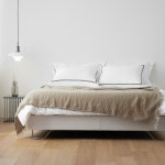 스테이모어 플로트 패브릭 침대프레임 무헤드매트리스파운데이션 EK(이스턴킹), 유광블랙 : 스테이모어