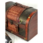 앤티크 나무 상자 항해도 잡동사니 수납 보물 촬영 소품 B맵에는 자물쇠가 달려 있지 않다. 트럼펫 : 끝판템마켓