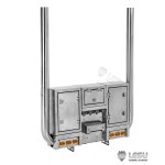 1 14 RC 트럭 배기관 도구 상자 장비 보관 LESU G6272 Tamiya Rc 트랙터 티퍼 부품 액세서리 : 끌레온
