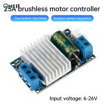 DC 6-26V 300W 25A 브러시리스 모터 컨트롤러 BLDC 3상 드라이브 보드 폭력 팬 DIY 무단 변속 조절 ON-OFF : 69프라임무역