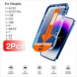 호환 Oneplus ACE 5 Pro 13R 10T 10R 9 9R 8T 7T 6T 7 1+ 강화 유리 화면 보호기 용 2Pcs 자동 먼지 제거 키트 설치 용이 : 하야니이