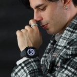 RACINGPREMIUM Apple Watch 44 mm 45 mm NR iWatch 8765 (45 mm(S7S8), 카본 파이버 케이스 고무 밴드 : Ai shoppu