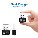 Fenvi 블루투스 5 3 어댑터, PC USB 무선 동글 리시버, 플러그 앤 플레이 스피커 마우스 키보드 프린터 Bluetooth 5.3 USB : 칠칠플렉스