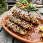 [맛비] 태림 직화구이 숯불 닭꼬치 1.2kg 데리야끼 소금구이 닭꼬치 : 맛비