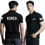 국가대표 코리아 주문제작 기본 여름 폴로 카라 티셔츠 커스텀 인쇄 남녀공용 빅사이즈 : 인쇄연구소