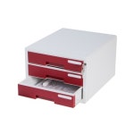 시스맥스 시스템2 칼라서류함 280007 3단 WI 와인 : 메인오피스