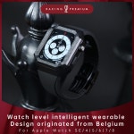 RACINGPREMIUM Apple Watch 44 mm 45 mm NR iWatch 8765 (45 mm(S7S8), 카본 파이버 케이스 고무 밴드 : Ai shoppu