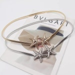 여성 패션 골드 실버 금속 코르셋 Cummerbund 코트 허리띠 드레스 Decration 좁은 J1562 : 파벳