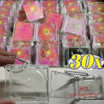 DIY 미니 블랭크 CD 기념품 열쇠고리 사진 장식 플라스틱 케이스 펜던트 키링 백팩 : 주니상사1