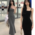 뷔스티에 휴양지원피스 동탄미시룩 바캉스룩 끈나시 롱 민소매원피스 : 라이크위너