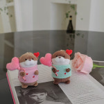 사랑가득 하트데이 우소우소짱 수달 봉제인형 8cm 가방고리키링 : 돈앤돌스