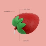 호환 핑크 딸기 미니 소형 소형 광학 마우스 귀여운  만화 PC 컴퓨터 사무실  선물 일시 중지 노트북 데스크탑 : 물방우리