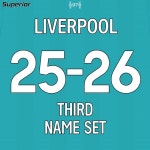 리버풀 25/26 THIRD 프리미어리그 마킹 네임 세트 - [오피셜] : 슈퍼리얼