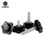 별 모양 나사 클램핑 핸들 볼트 베이클라이트 핸드 노브 6 로브 나사 산업 장비 플라스틱 5PCS M5x10 D25 : 포티나인즈 랩