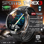 호환 2025년 신제품 T-Rex 3 GPS 스마트워치 1000mAh 배터리 AMOLED HD 남성용 10ATMIP69K 방수 아웃도어 피트니스 밀리터리 콜 스마트... 