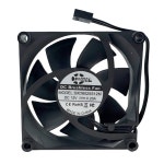 호환상품 8025 80mm 80x80x25mm 4핀 PWM CPU 냉각 팬 - 12V 0.2A 3400RPM  공기  45CFM PC 케이스 : 솜사탕이