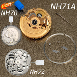 호환  NH71 NH72 NH70 고정밀 해골 운동 자동 자동 와인딩 24 보석 메커니즘 수정 부품 : 제스111