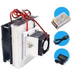 미니 에어컨 DC 12V DIY 열전 펠티어 냉동 냉각 시스템 히트 싱크 78W 스위치  Radiator set : 오라브