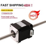 NEMA17 42 모터, 2 상 150mm 선형, 42HA40-T82 나사, 스텝퍼 사다리꼴 왕복 확장 : 여기다이쓰요몰