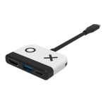 Hub3 in 1 스위치 허브 USB3.0 스위치 베이스 도킹 스테이션 Type-C - 스위치/C용 HD 스크린 프로젝터 변환기 : 린인플렉스