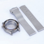 호환 시계 수정 부품 42mm 티타늄 Seamaster Vinatge 007 다이버 시계 케이스 사파이어 20Bar NH3536 무브먼트 방수 적합 : 제스111