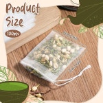 드로스트링이 있는 100PCS 티 필터 백 3.14 X 2.4 인치 일회용 빈 커피 루즈 : 글로벌피스몰