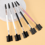 1/2/5PCS 3헤드 눈썹 속눈썹 정리기 더블 헤드 브러시 메이크업 그루밍 도구 3가지 다른 스풀리 브러시 포함 : 케이즈1
