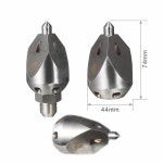고압 청소 기계 하수도 파이프라인 준설 워터 마우스 깍지 플러싱 광산 12 암나사 전면 1 후면 6 홀 : 카이누