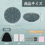 Yoseka 6 11 슬릿 드럼 텅 드럼 스틸 팬 핸드 팬 악기 인치 소리 핸드 팬 치유 명상 음악 교육 초보자 : Mihiro