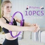 여성용 이조콕 필라테스 링 세트, 저항 밴드가 있는 홈 운동 필라테스 장비, 매직 서클, 미니 볼, 근력, 토닝 및 유연성을 위한 필라테스 스타터... 