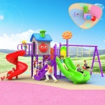 놀이공원 장비 어린이 플라스틱 놀이집 놀이터 야외 : 1초배송몰