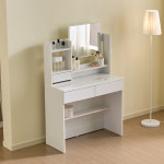 EB2835 거울 수납 드레스룸 화장대 입식 틈새 슬림 서랍 화장대 900 : 엘리퍼니처