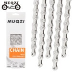MUQZI Bike Chain 8/9/10/11/12 Speed 116 126 Links ycle Chain 1/2 x 11/128 Inch 1/2 x 3/32 Inch : 새움솔햇빛