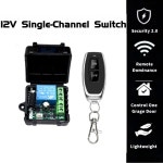 도어 리모컨 스위치 12V RF 43 Hz 학습 코드 릴레이 수신기 DIY 미니 모듈 차고 문 LED 조명 송신기용  AB : 글로벌게이트웨이샵