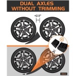 RV 레벨링 블록 경사로 키트 여행용 캠퍼 레벨러 시스템 팩 초크 미끄럼 방지 매트 버블 레벨 및 휴대용 가방 최대 쉽고 빠른 수평 BRY9R... 