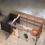 실내 강아지 배변 훈련 울타리 소형견 테디 켄넬 격리문 케이지 일반 : 벌쳐