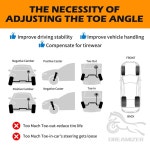 2PCS 휠 얼라인먼트 툴 자동차 휠 얼라인먼트 툴 키트 캘리퍼 제거 필요 없는 프론트 엔드 얼라인먼트 : 슈퍼플렉스1004