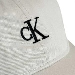 [병행 수입품] ck 6 4 G5002 G BONEWHITE(100) ONESIZE [캘빈 클라인] 캡 모자 로고 모노그램 패널 코튼 : ARNAGE