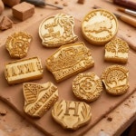 점토용 맞춤형 도자기 스탬프 - 로고가 창의적인 폴리머 위한 클레이 도구, 선물 레터 : 온슈어마트