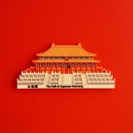 호환 베이징 천안문 광장의  스타일 특성 관광 냉장고 스티커 : 새소리이