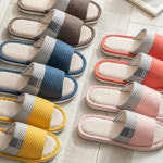 실내화 비비드 린넨 병원 산후조리원 층간소음방지 실내슬리퍼 거실 : 바빌하우스