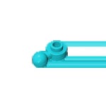 Gobricks GDS-1500 힌지 플레이트1x1 레고 3614 DIY와 호환되는 천공 원형 플레이트의 한쪽에 볼 헤드 : 백구플렉스