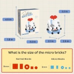 하이 고도 푸드 파티, 빌딩 세트, 미니 블록 모델 키트, 구디 백 스터퍼, 14세 이상 성인을 위한 교실 소정의 장난감 선물 (6팩) 선호 6 Dogs... 