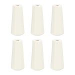 6Pcs 코드 노브 35미리 윈도우 블라인드 태슬 나무 창문 그늘막 커튼용 엔드 펜던트 흰색 : 룰루랄라LULULALA