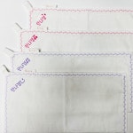 꽃비내리는날 강화소창 어린이집 고리수건 이름자수 : 꽃비내리는날