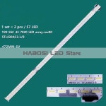 100% 새 제품 2개/세트 LED 스트립 43인치 TV Y20 SSC 43 7020 LED 어레이 왼쪽 REV00 190409 오른쪽 STL430AC3 L R : 백이십플렉스