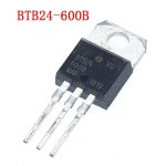 10PCS BTB24-600B BTB24 TO220 800 v25a  고 양방향 제어 칩 : arven